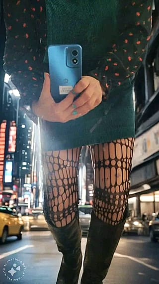 So Fuckin Gorgeous Sexy Hot 🔥 In Black Fishnet Pantyhose'