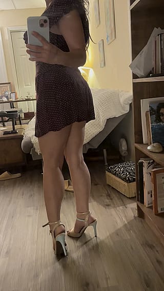 Dress and heels'