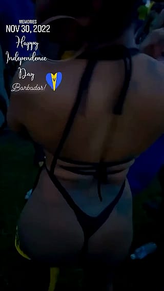 Bajan baddie celebrating Independence Day 😍🍑'