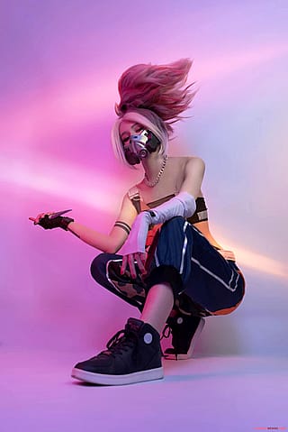 Akali from League of legends by (whiteeefox)